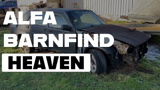 Alfa 75 Episode 4: a used wiper motor leads to a barn find