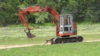 HITACHI EX50URG MINI EXCAVATOR OFFSET BOOM WITH THUMB AND BLADE