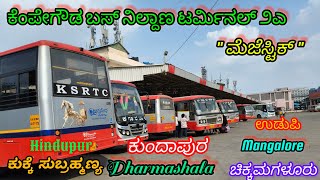 majestic bus stand terminal 2a🔥🚍#ksrtc #kkrtc #majestic #tetminal2a #bus #bussid #vlog #volvo #goa