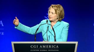 Former Secretary of State Hillary Clinton's Opening Remarks at CGI America 2013