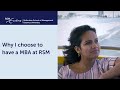 Why I chose to study an MBA at RSM | Rotterdam School of Management, Erasmus University