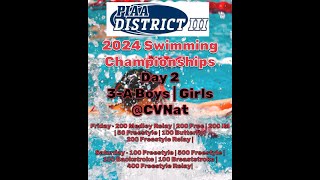 PIAA District 3 Swimming Championships Day 2 (3-A Boys and Girls)