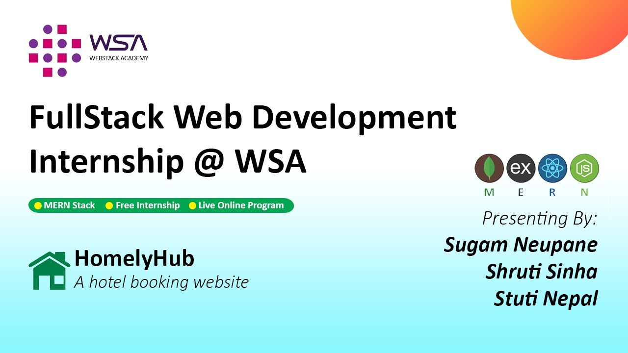 Full Stack Web Development Internship At Webstack Academy Project