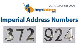 Budget Mailboxes | Imperial Address Numbers