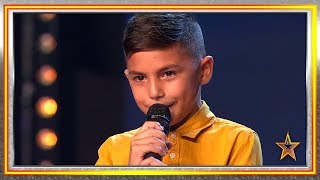 Con 9 años, tiene VOZ PRIVILEGIADA y el PASE de ORO de Paz | Audiciones 6 | Got Talent España 2019