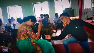 Giving  rose 🌹 to a teacher|| Clg dance performance ||. #college #rose #teacher #support #shorts