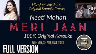 Gangubai Kathiawadi | Meri Jaan Full Karaoke with English Hindi Lyrics | Neeti Mohan #creationsmusic