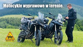 Motocykle wyprawowe w terenie.