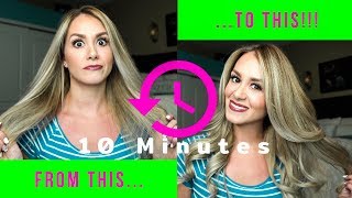 Gorgeous Hair in 10 Minutes... WITH EXTENSIONS!!