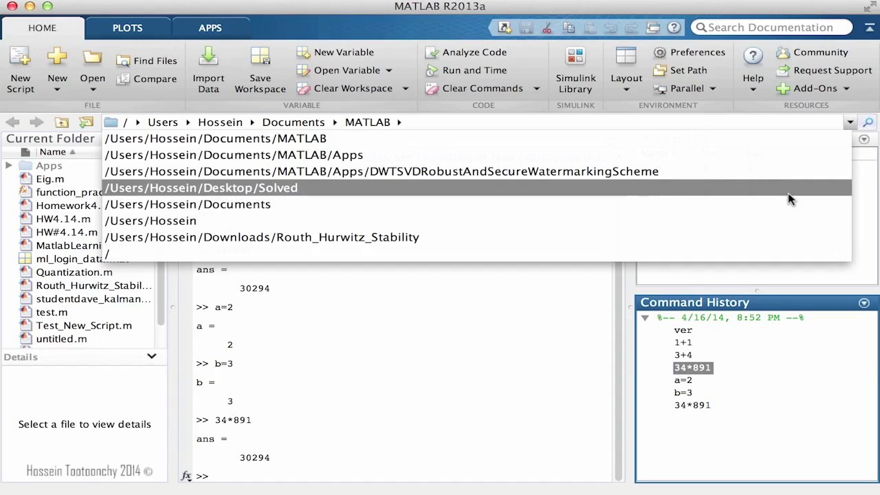 Matlab User Interface