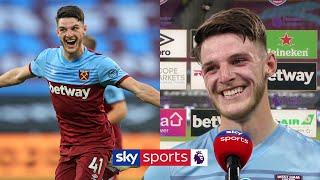 "In the warm up I scored TWO bangers!" | Declan Rice reacts to his incredible long range goal