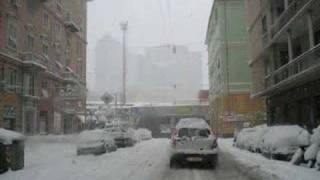 GENOVA , LA GRANDE NEVICATA DEL 3 MARZO 2005