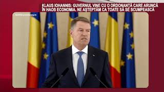 DECLARATIA ZILEI 19 Decembrie - Iohannis atacă ”taxa pe lăcomie”