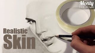 Tutorial #01 - Realistic Face Drawing Textures with Sticky Tape!