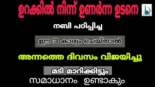 ഉറക്കിൽ നിന്ന് ഉണർന്ന ഉടനെ ഈ 3കാര്യങ്ങൾ ചെയ്താൽ... അന്നത്തെ ദിവസം വിജയിച്ചു [ISLAMIC MEDIA]