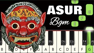 Asur BGM 👹 | Piano tutorial | Piano Notes | Piano Online #pianotimepass #asur #asurseason2 #bgm
