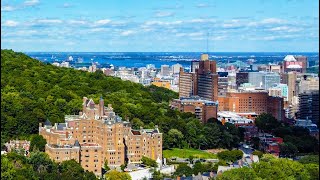 航拍加拿大蒙特利尔西山无人机航拍Downtown,Montreal,Canada 🇨🇦 by drone