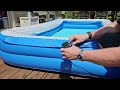 inflatable pool with pump for kids u0026 adults 120 x 72 x 22 full sized thickened blow up swimming pool