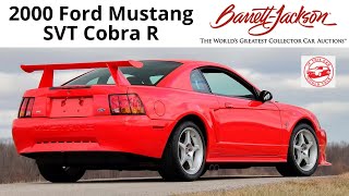 Find of the Week! This 2000 Ford Mustang SVT Cobra R with only 737 original miles!