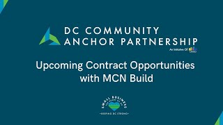 Upcoming contract opportunities with MCN Build