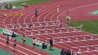 H30　千葉県総体３支部予選　女子100mH　2組