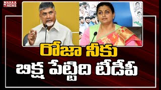 రోజా నీకు బిక్ష  పేట్టిది టీడీపీ: TDP Leader Aggressive Warning To MLA Roja | Mahaa News