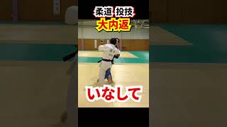 【相手の力を利用する】大内返の緻密なタイミング　#柔道 #judo #投技 #立技 #大内返 #大内刈 #受け #受 #shorts