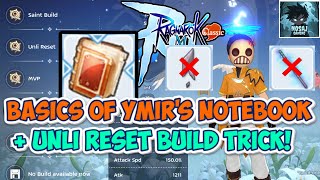 RAGNAROK M: CLASSIC - UNLI RESET STATS \u0026 SKILLS TRICKS!