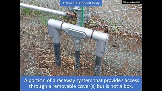 100 Days of Article 100: Conduit Body