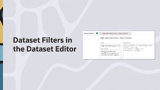 Dataset Filters in the Dataset Editor in Oracle Analytics