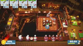 Overcooked 2 【World Record】Story 5-3 2 players Score 2051