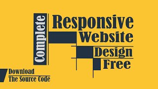 Complete Responsive Website Template Using HTML5 | CSS3 | JavaScript