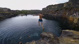 Middle Peak Quarry Cliff Jumping