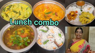 Lunch combo | விரைவில் செய்யலாம்... வித்தியாசமான சத்தான சுவையான மதிய உணவு