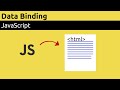One way data binding in JavaScript