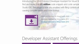 Finding Code Snippets with Visual Studio Developer Assistant