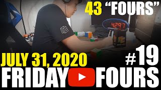 (4.29) Rubik's Cube 3x3 FRIDAY FOURS #19 (Reconstruction)