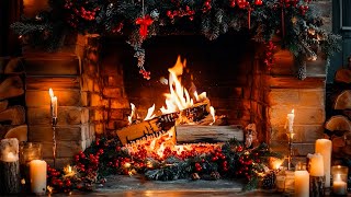 Christmas Fireplace 🔥 Crackling Fire for Cozy Christmas [No Music]