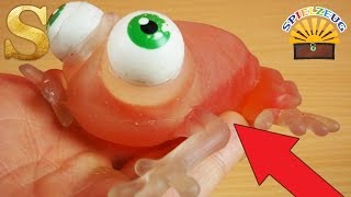 GLIBBER Frosch mit RIESEN Augen und SCHLEIM Füllung - Glibbi Slime Schleim deutsch