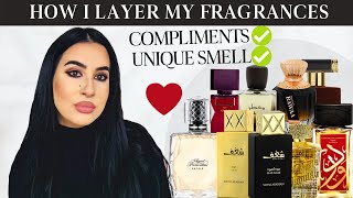 MOST COMPLIMENTED & OPULENT Middle Eastern Layering Combinations ❤️  | How I layer my fragrances