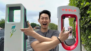 Tesla Supercharger vs 3rd Party Fast Chargers (Electrify America, Charge Point, Ev Go)