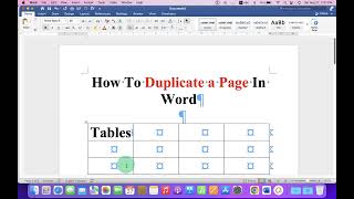 How to Duplicate a Page in Word [ Microsoft ]