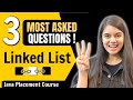 Most IMPORTANT Linked List Questions for Placements | Java Full Course