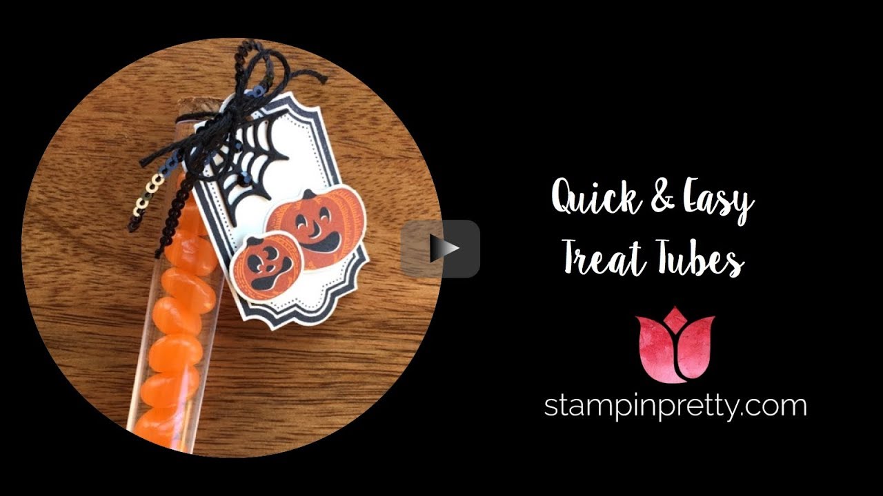 Quick Easy Halloween Treat Tubes Tutorial Youtube
