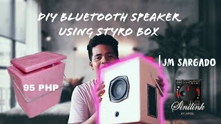 DIY Bluetooth Speaker using Styro Box with Sinilink XY-AP50L