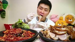 [Flower pig]꽃돼지 시장족발에 배추김치 초대박 먹방~ [jogbal pork feet]mukbang eating show 吃播