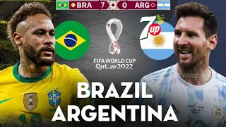 Brazil Vs Argentina । Brazil 7 x 0 Argentina । Argentina 7up 2022 Full Match