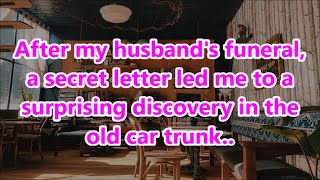 After my husband's funeral, a secret letter led me to a surprising discovery in the old car trunk..