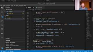 How to run a runoff election - C Programming