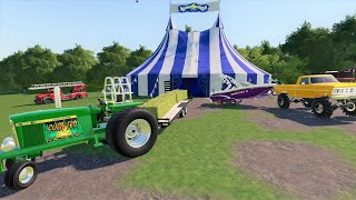 Using race tractor for hay ride at circus | Farming Simulator 19